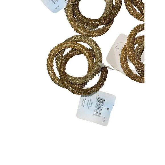 Leila’s linens set of four gold beaded napkin rings - Picture 2 of 2